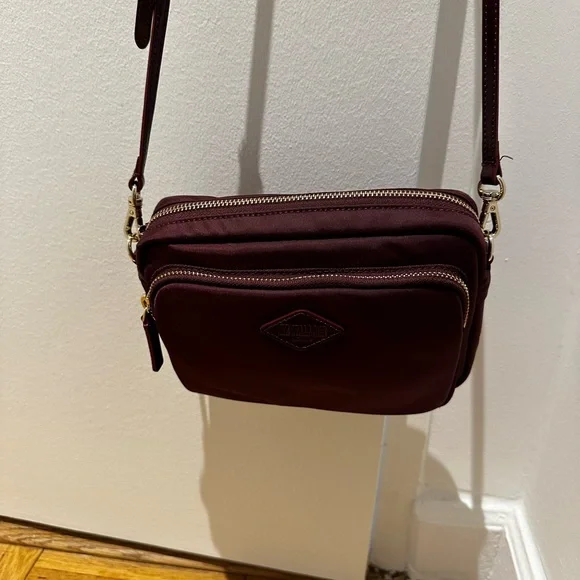 MZ Wallace burgundy Gramercy Nylon Crossbody Bag - Picture 2 of 6